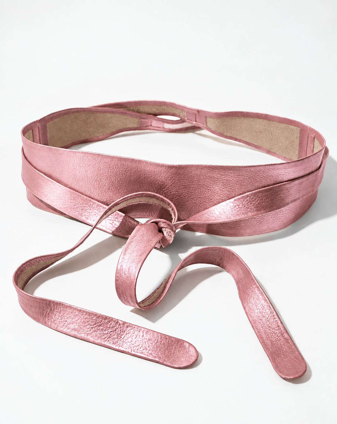 Wrap Leather Belt - Vogue Metallic