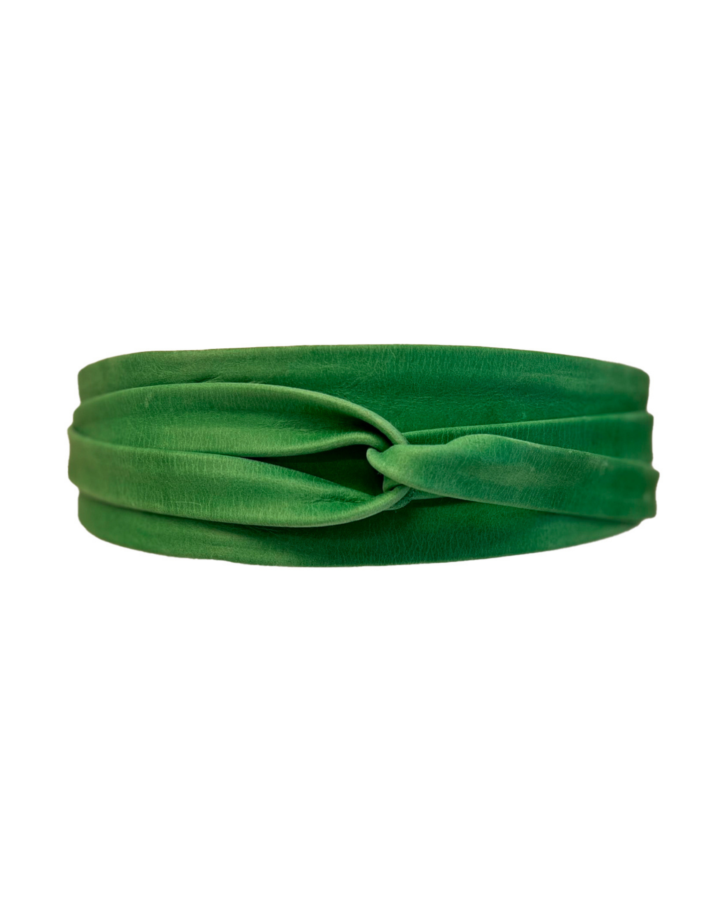 Wrap Leather Belt - Green Pear
