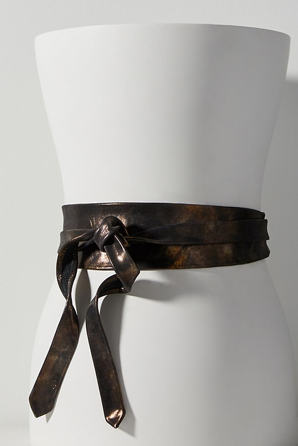 Wrap Leather Belt - Midnight