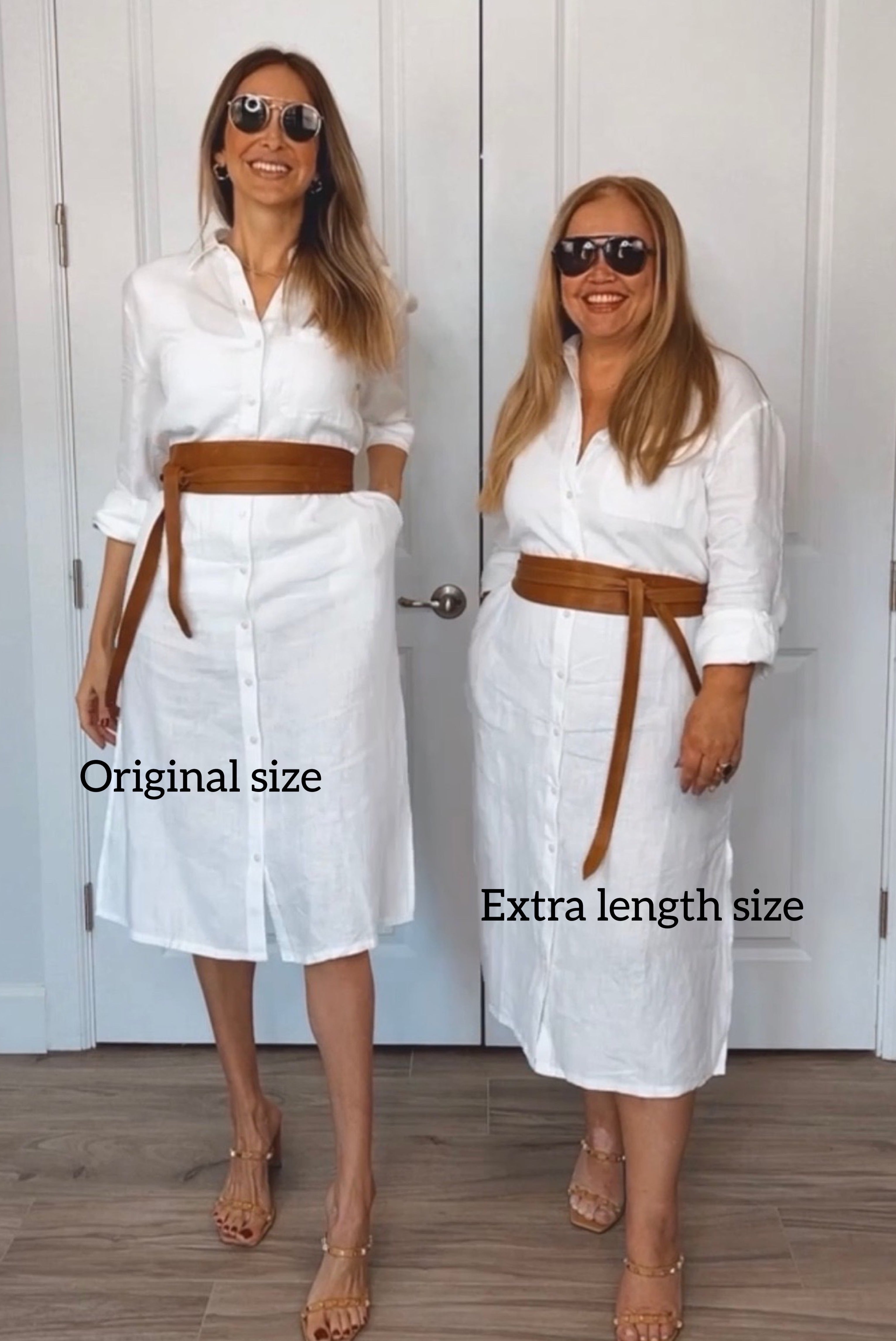 Wrap Leather Belt - Tan