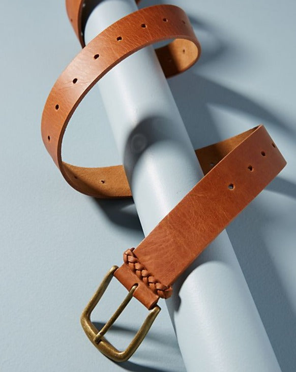 Tough Guy Leather Belt - Cognac #6