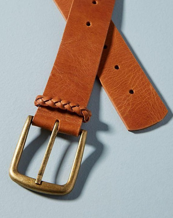 Tough Guy Leather Belt - Cognac #6