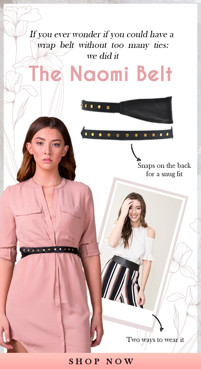 Naomi Leather Belt - Cognac