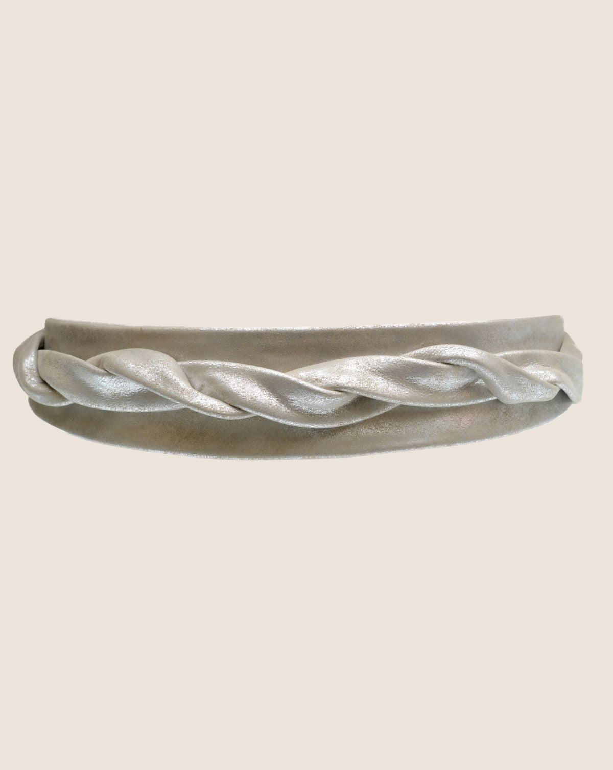 Midi Wrap Belt - Silver Shimmer