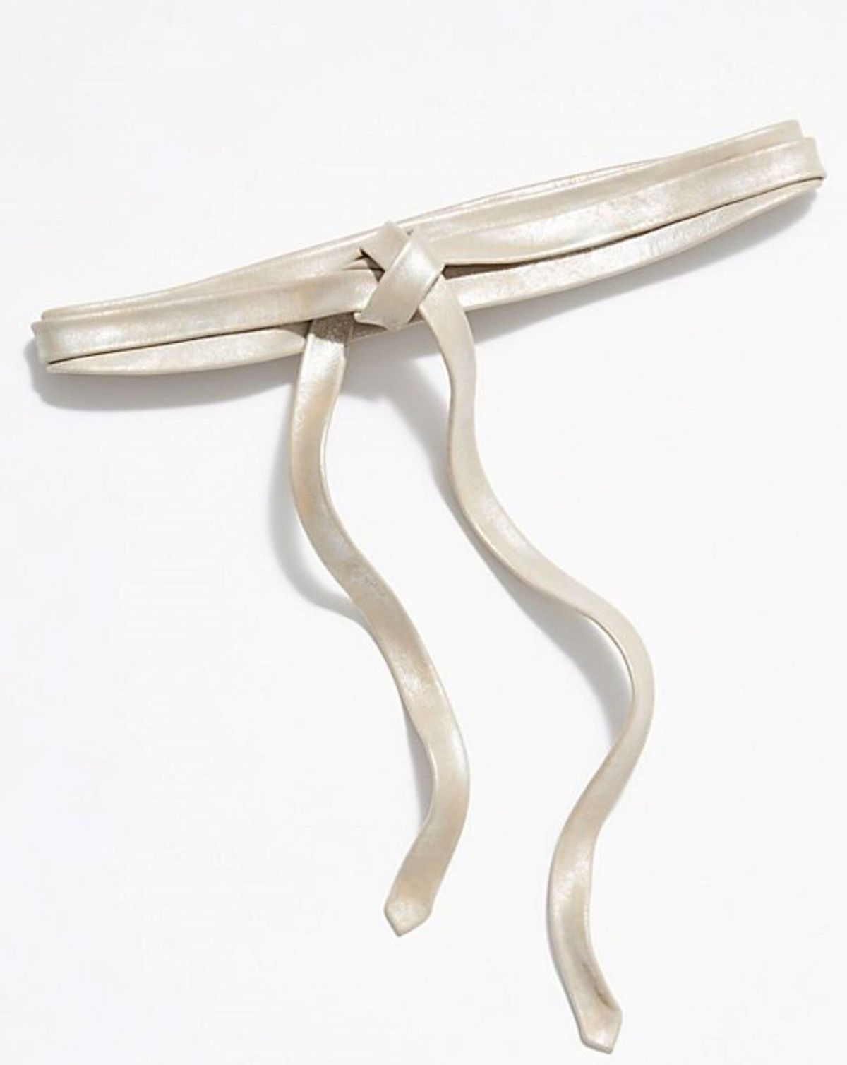 Midi Wrap Belt - Silver Shimmer
