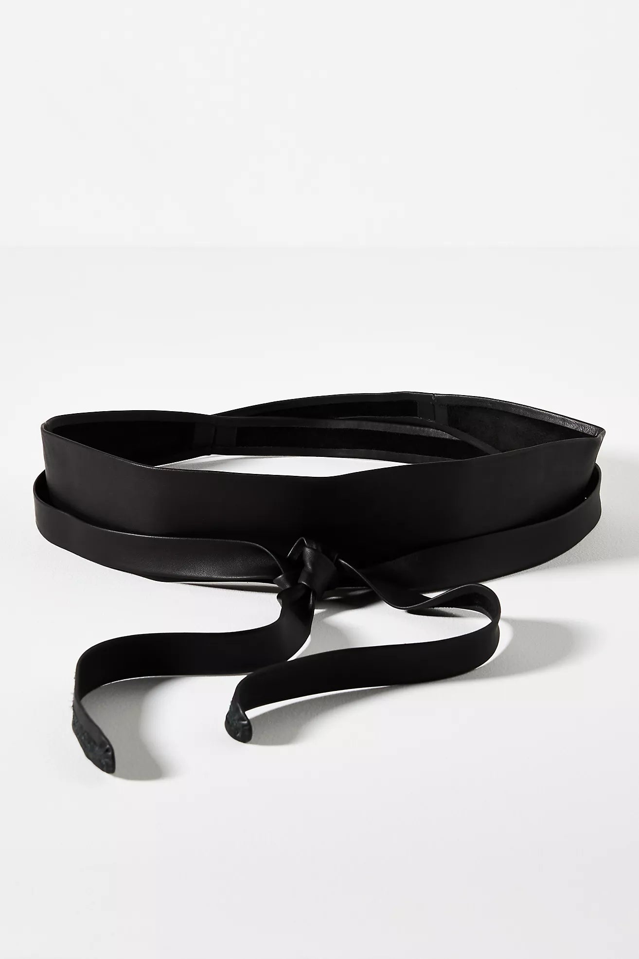 Wrap Leather Belt - Black