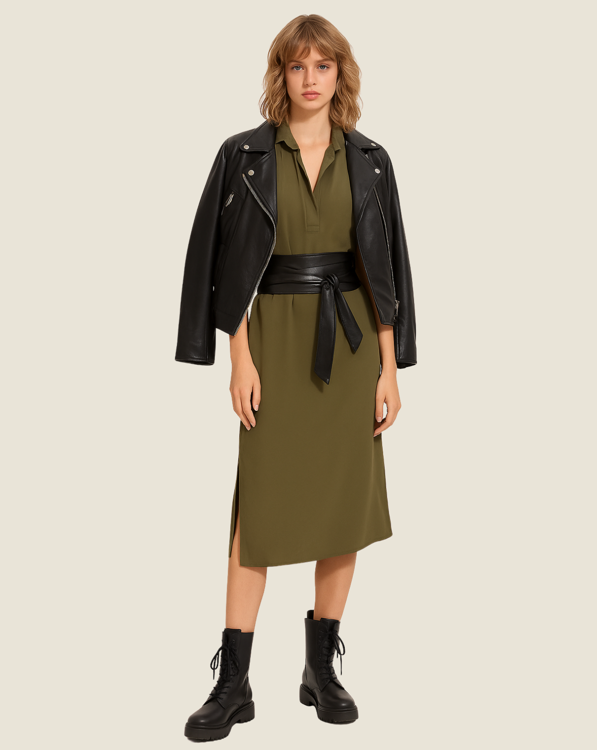 Cotton Dream Dress - Army