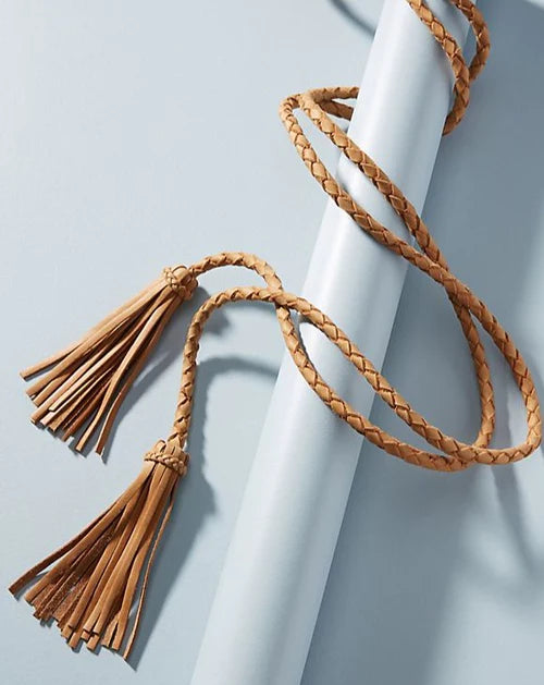 Fringe Belt Buy TIESOME Women's Thin Braided Belt Trendy Boho Thin