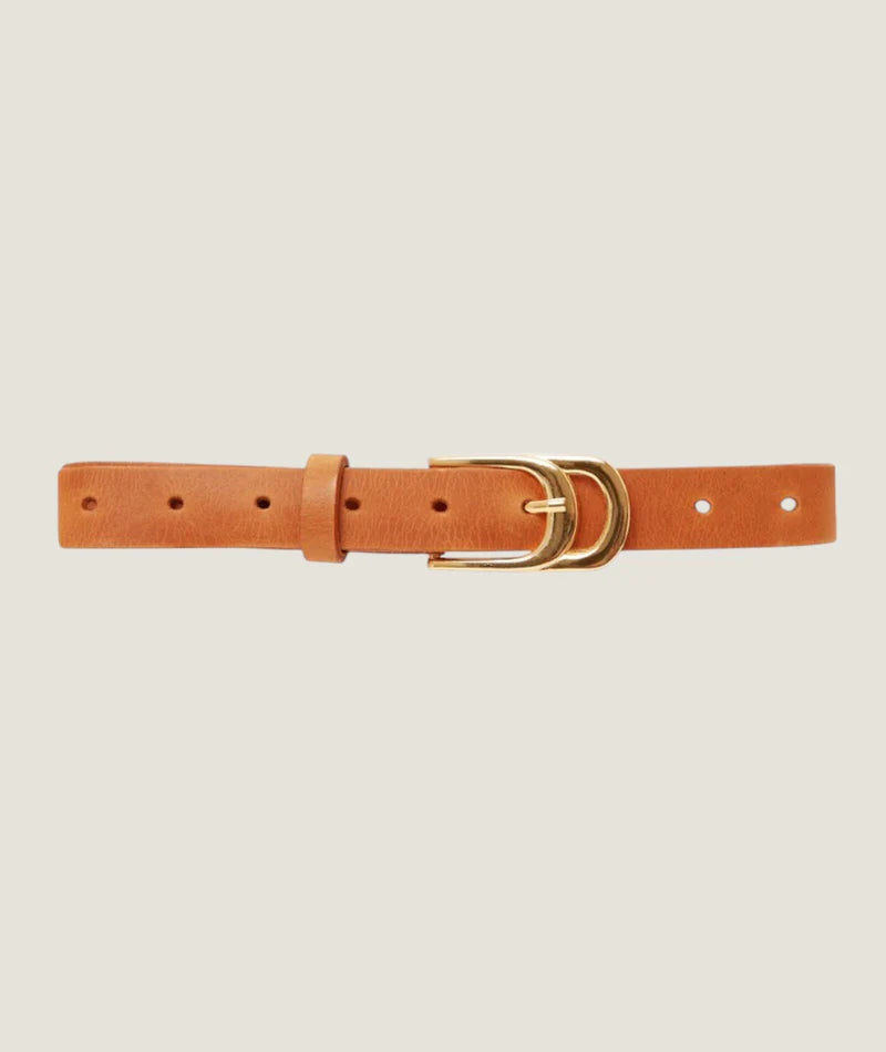 Infinity Leather Belt - Tan