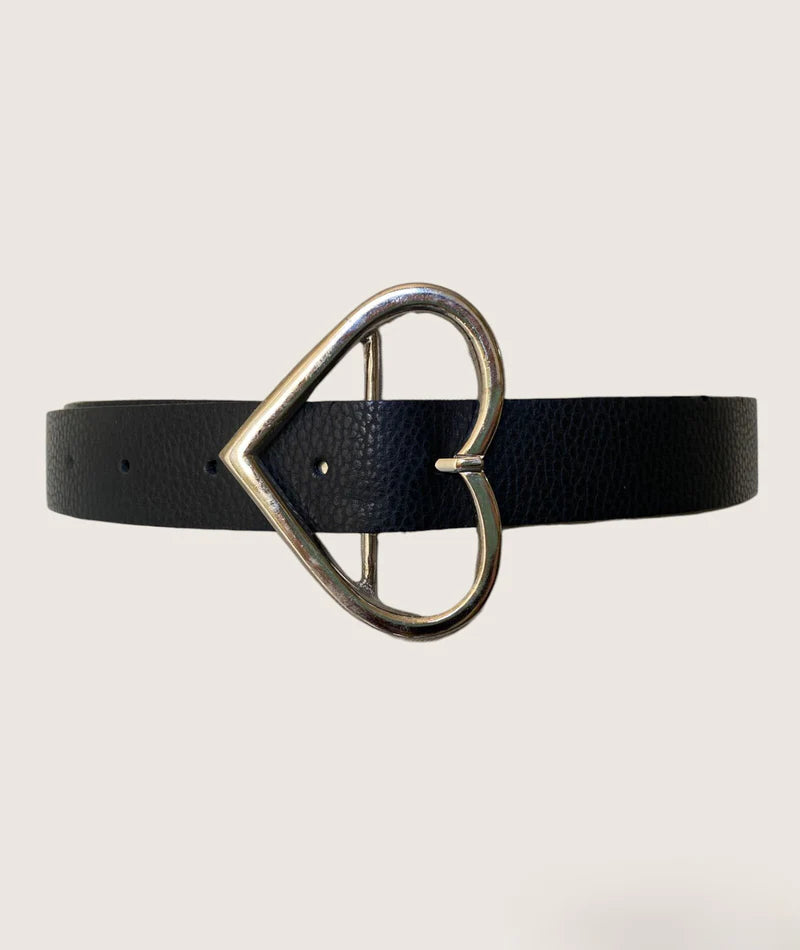 Phoebi Leather Belt - Black