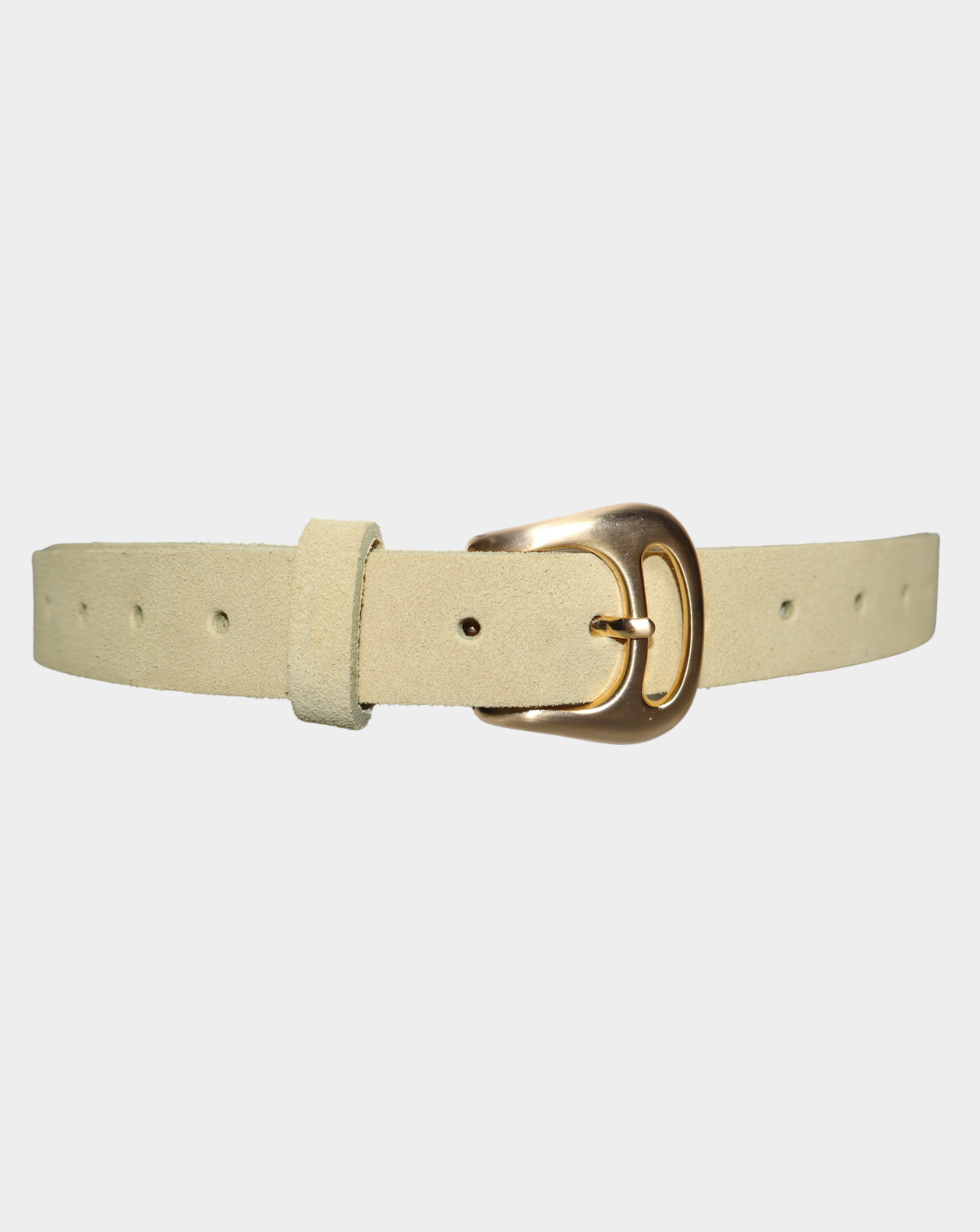 Queen Jean Belt - Butter Yellow Suede