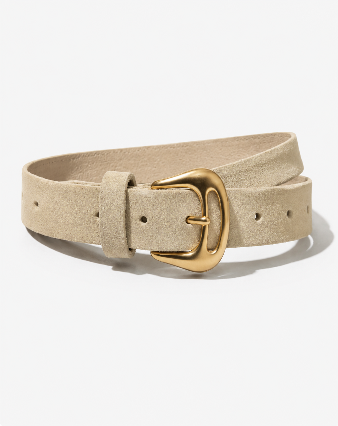 Queen Jean Belt - Butter Yellow Suede