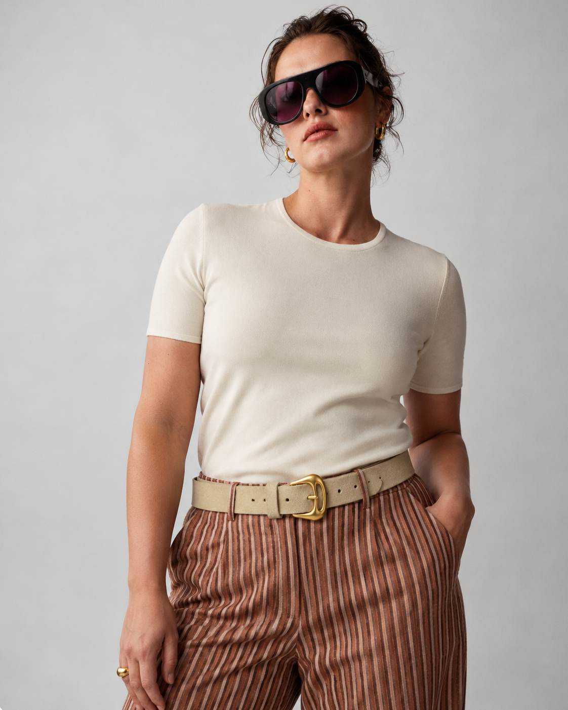 Queen Jean Belt - Butter Yellow Suede