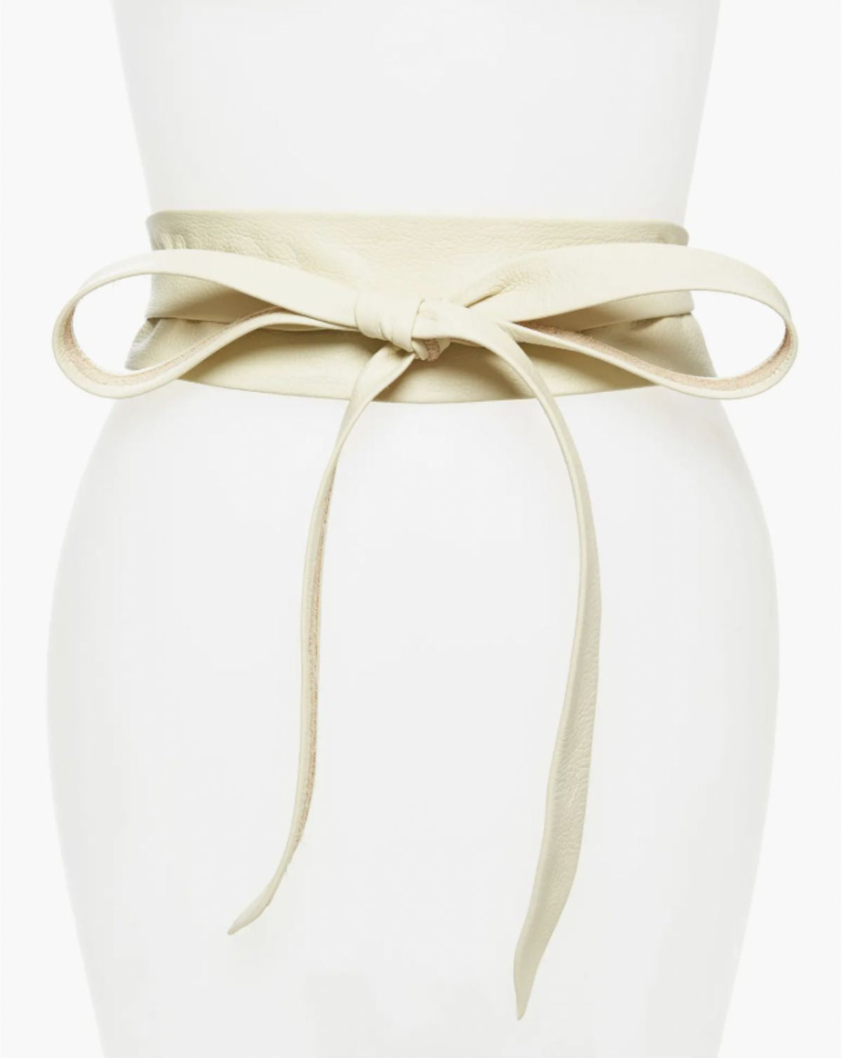Wrap Leather Belt - Bone