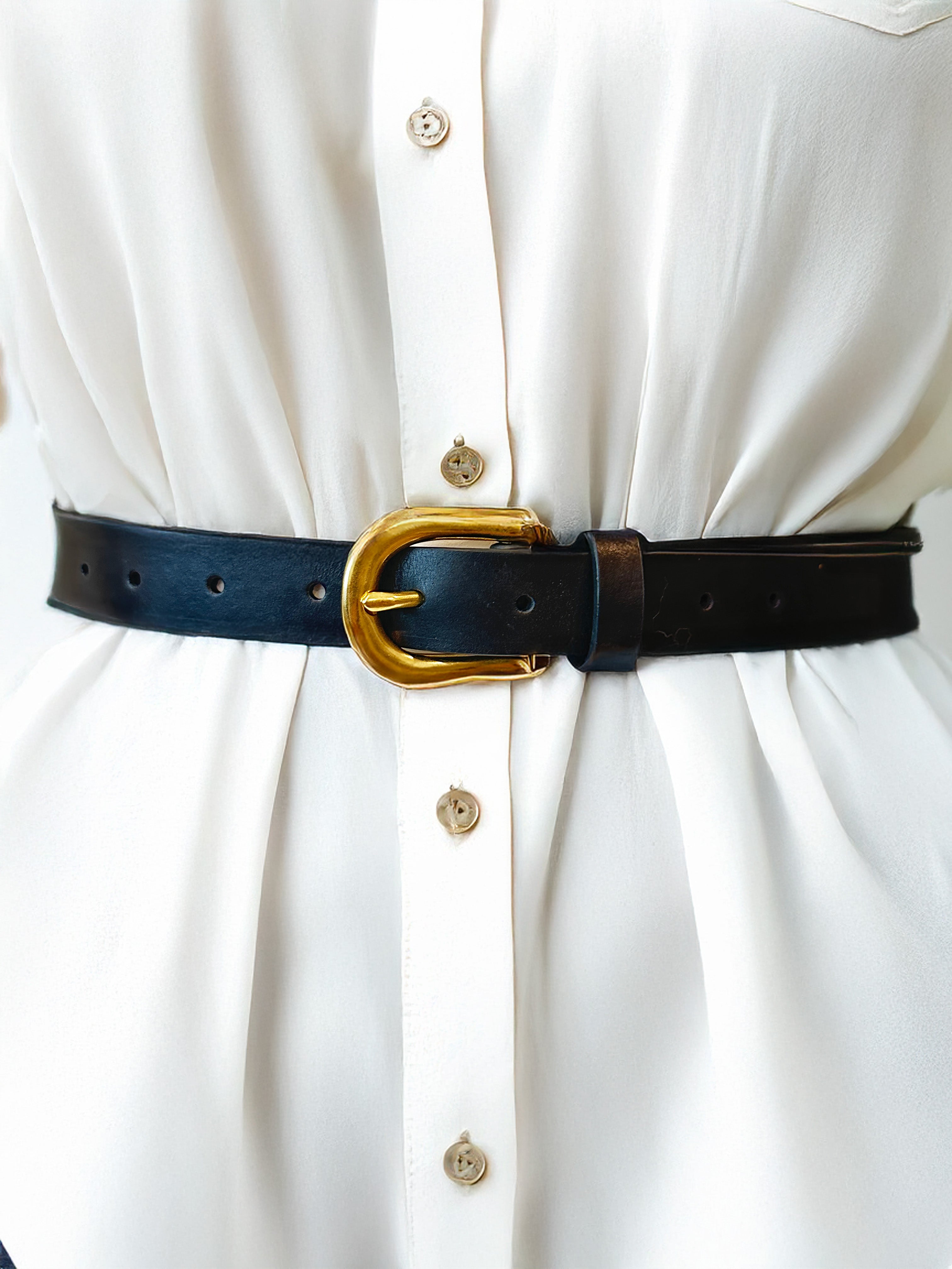 Triumph Leather Belt - Black