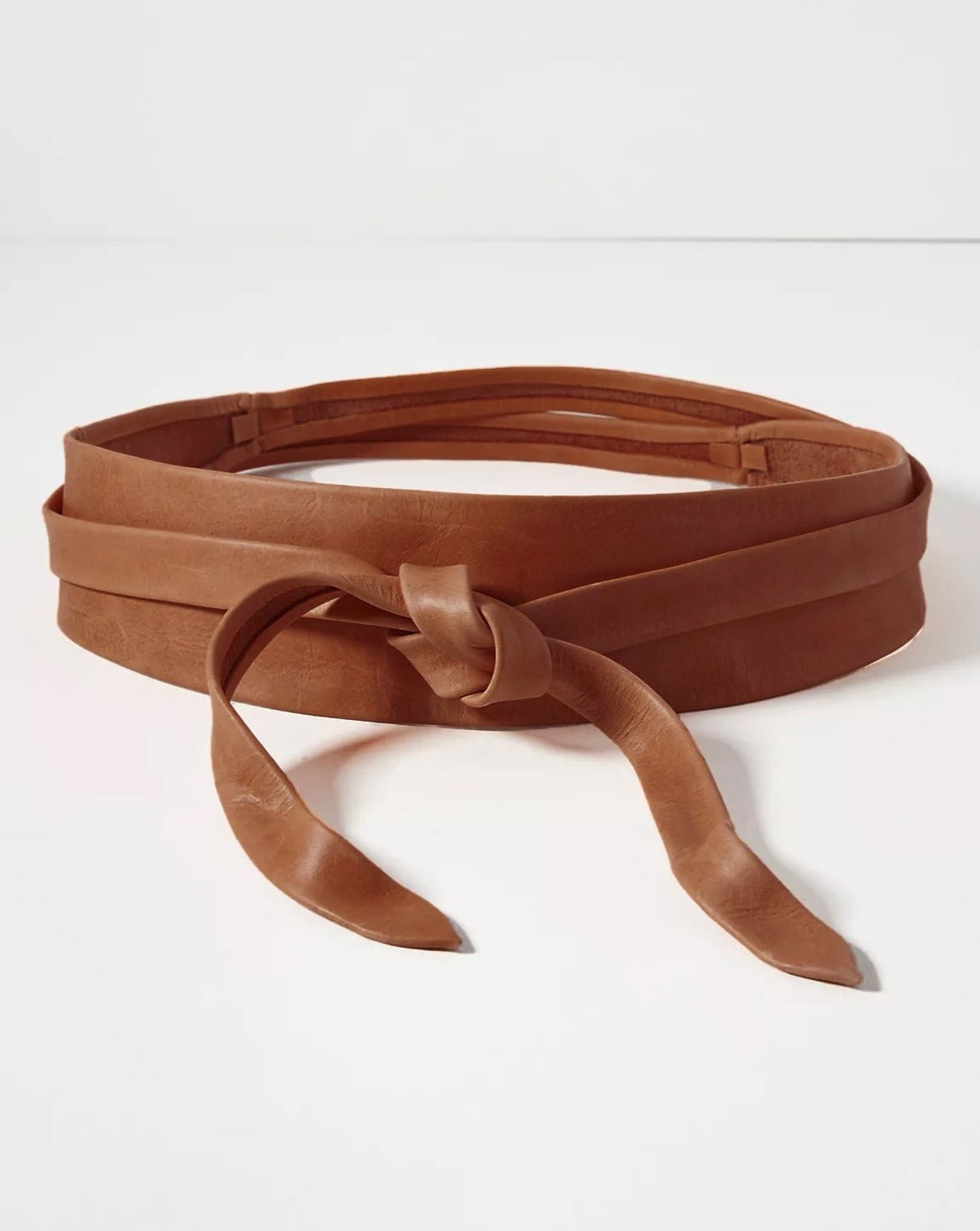 Wrap Leather Belt Cognac