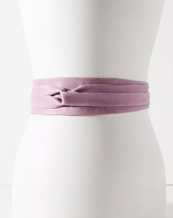 Wrap Leather Belt - Lilac