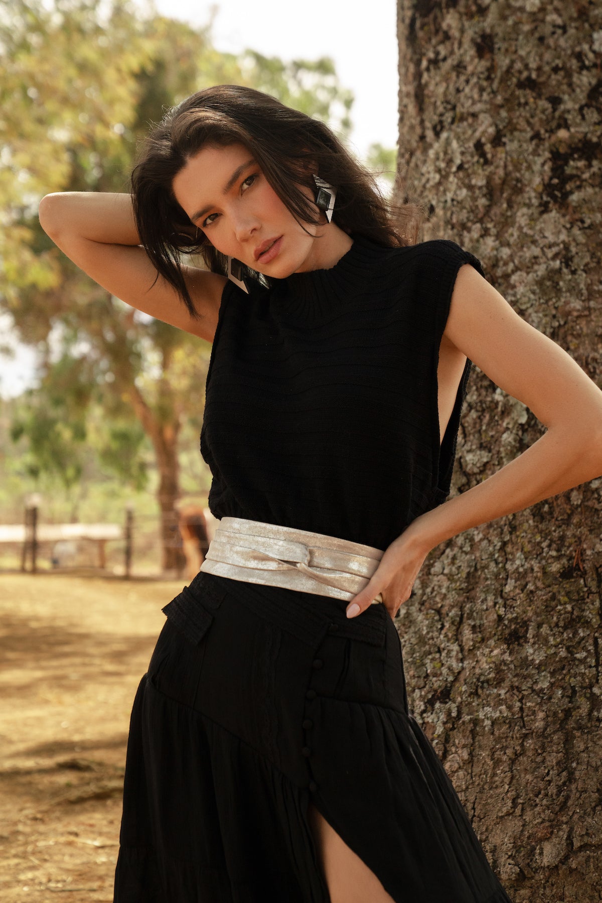 Leather Wrap Belt Outfit Ada Obi Belt Wap Silver Shimmer Belt