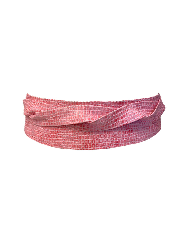 Wrap Belt - Baby Pink Croco (Cyber Monday)
