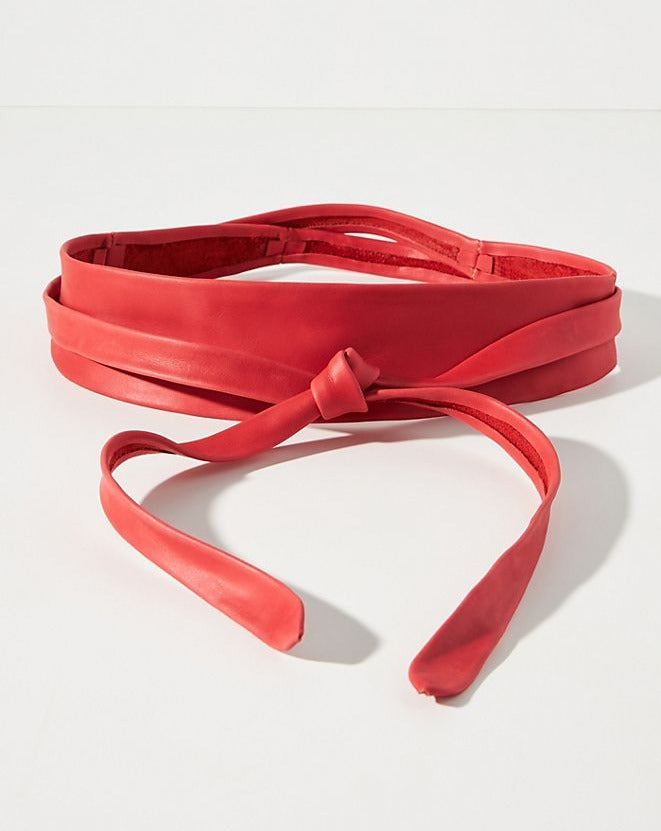 Wrap Leather Belt - Upsell Red