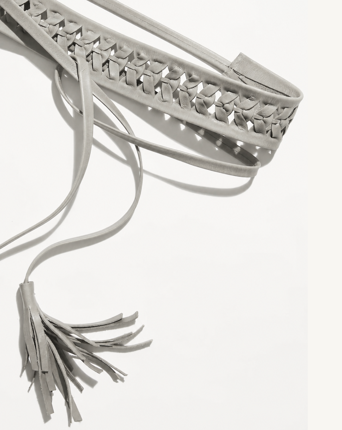 Ava Wrap Leather Belt - Seagrass