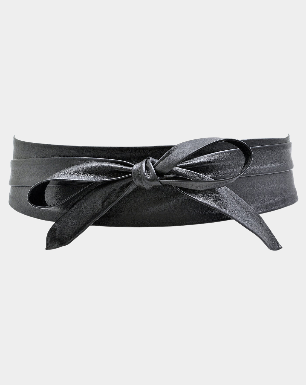 Wrap Leather Belt - Black