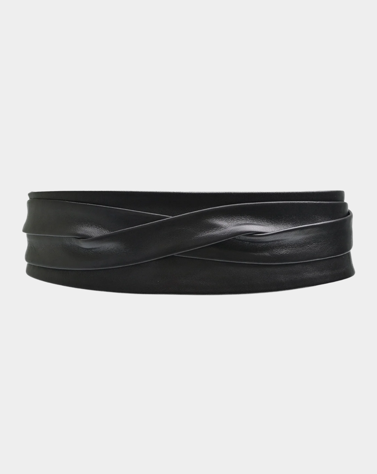 Wrap Leather Belt - Black