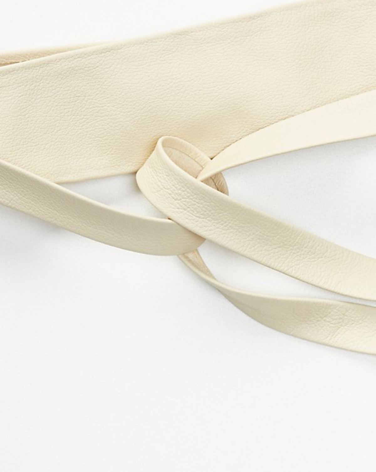 Wrap Leather Belt - Bone