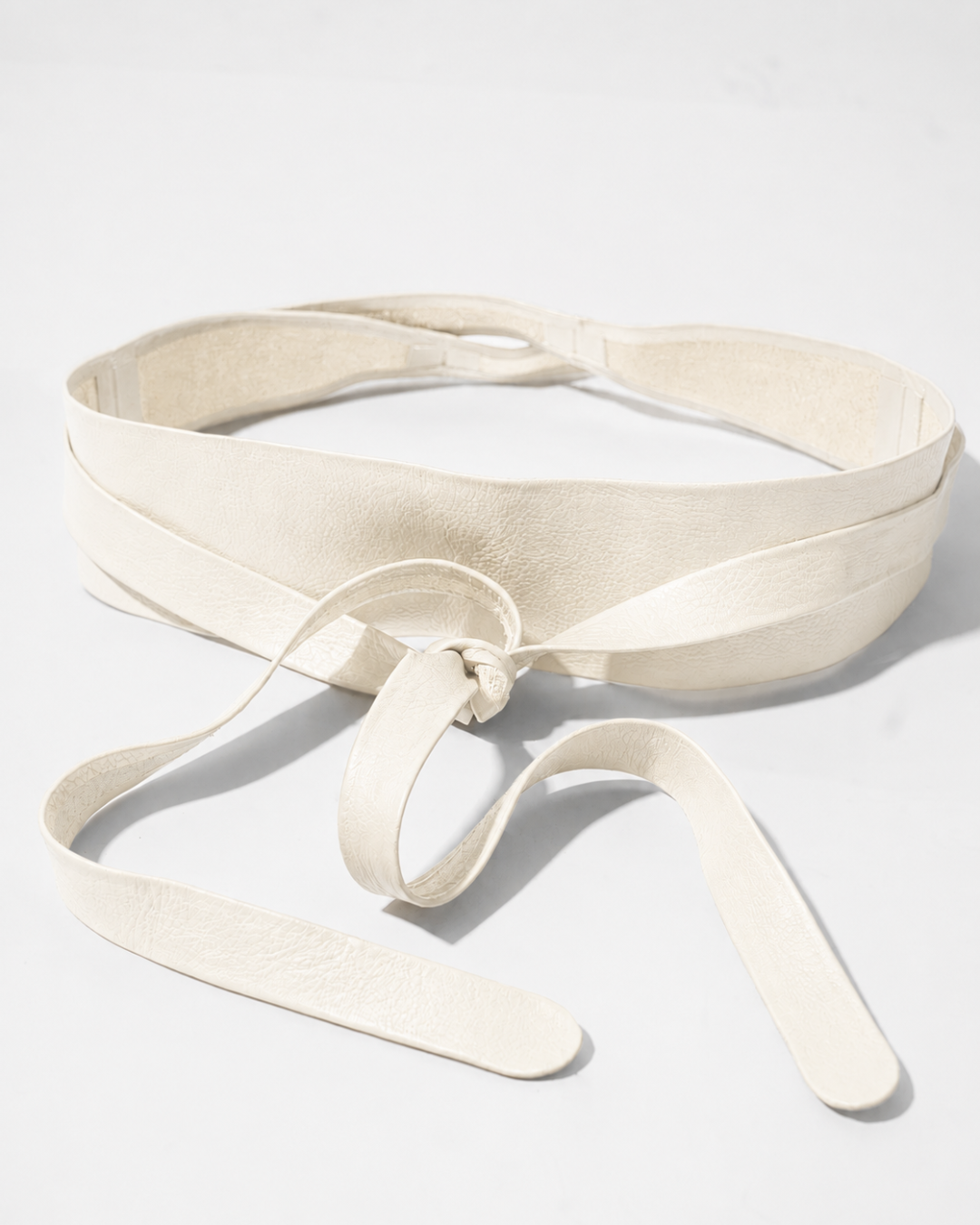 Wrap Leather Belt - Bone