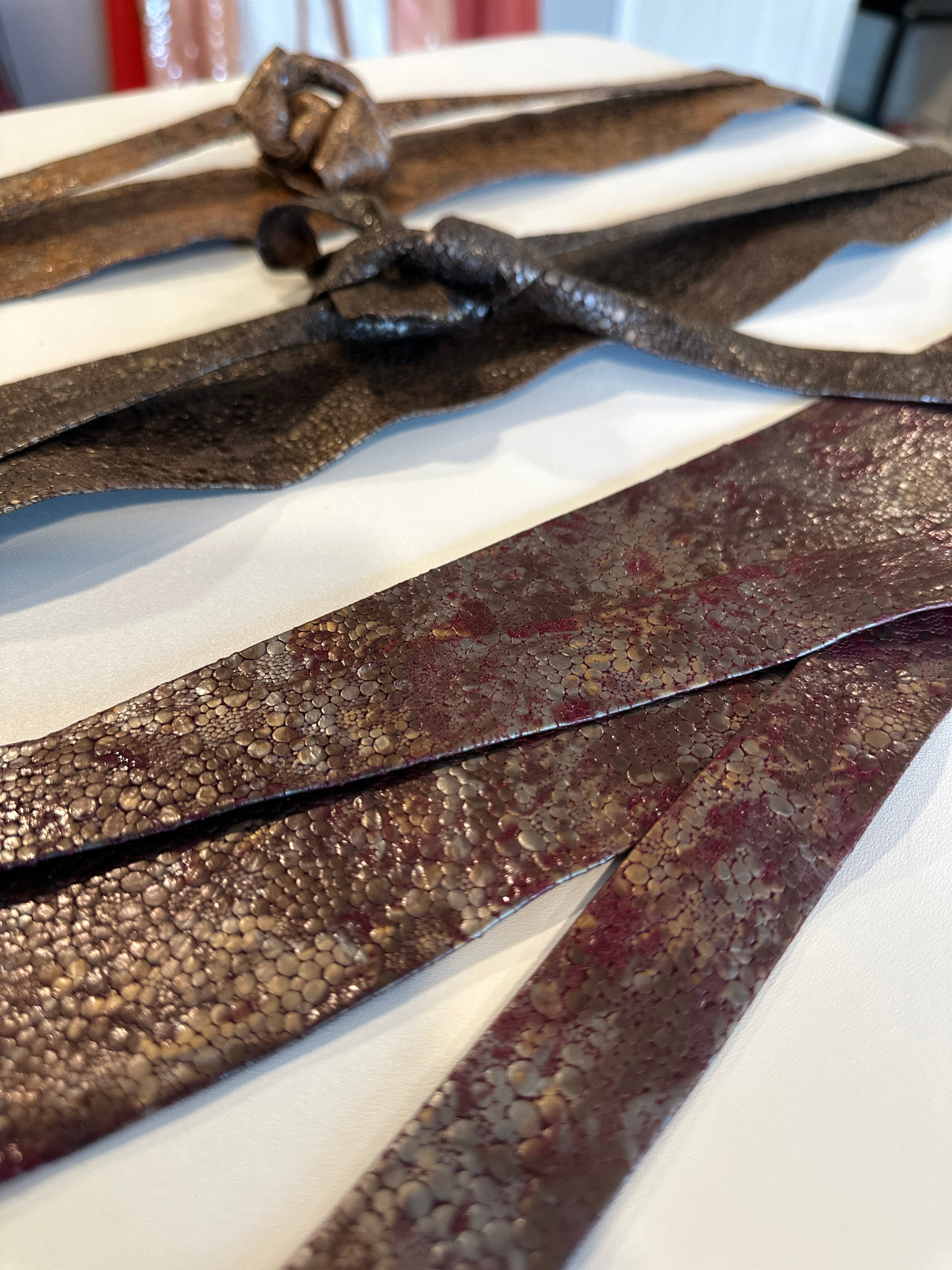 Wrap Belt - Bubble Tan