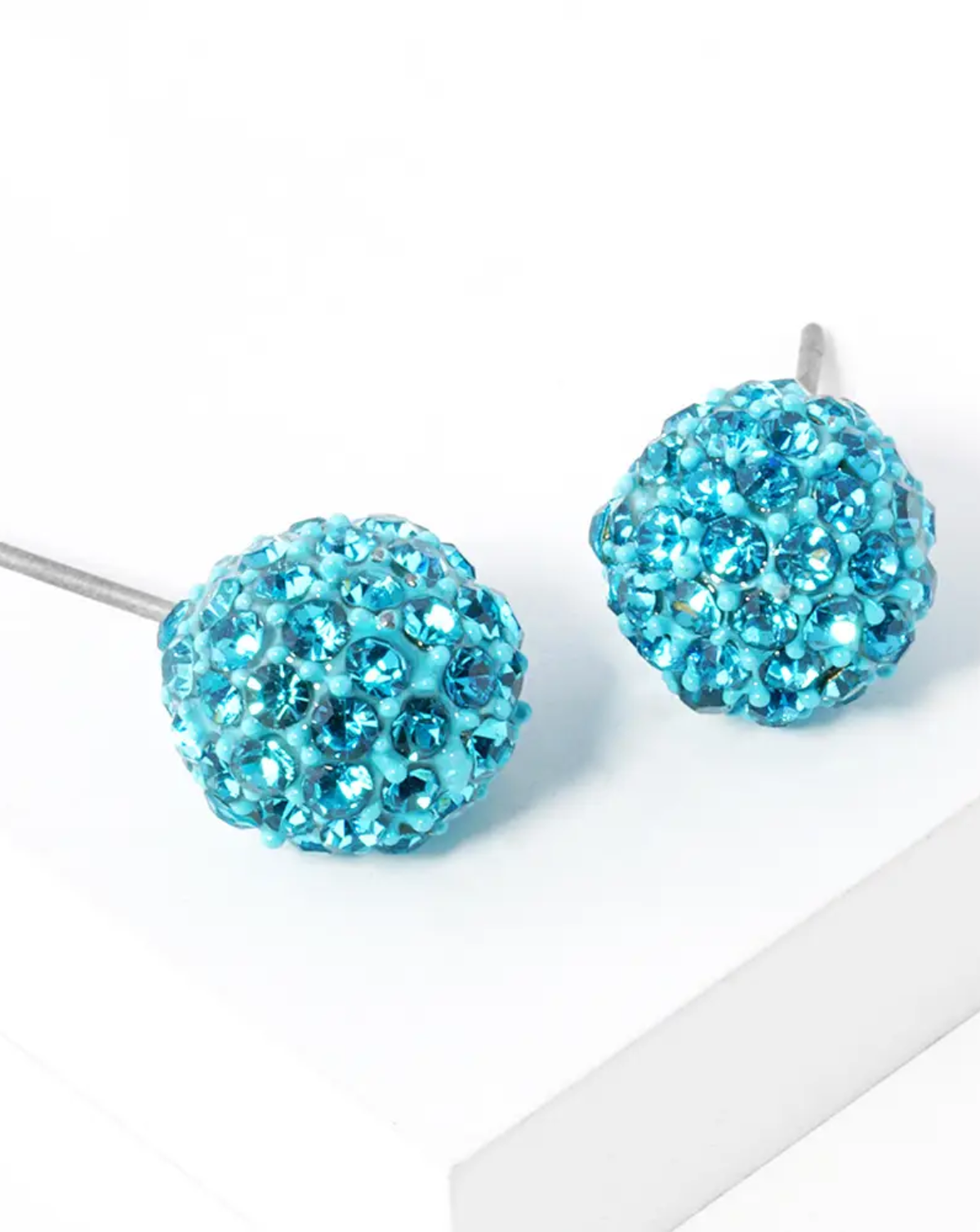 Ball Stud Earrings - Turquoise