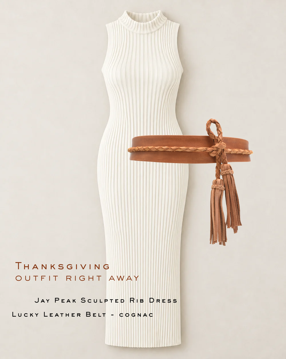 The Thanksgiving Glow Outfit Bundle – Ivory & Cognac