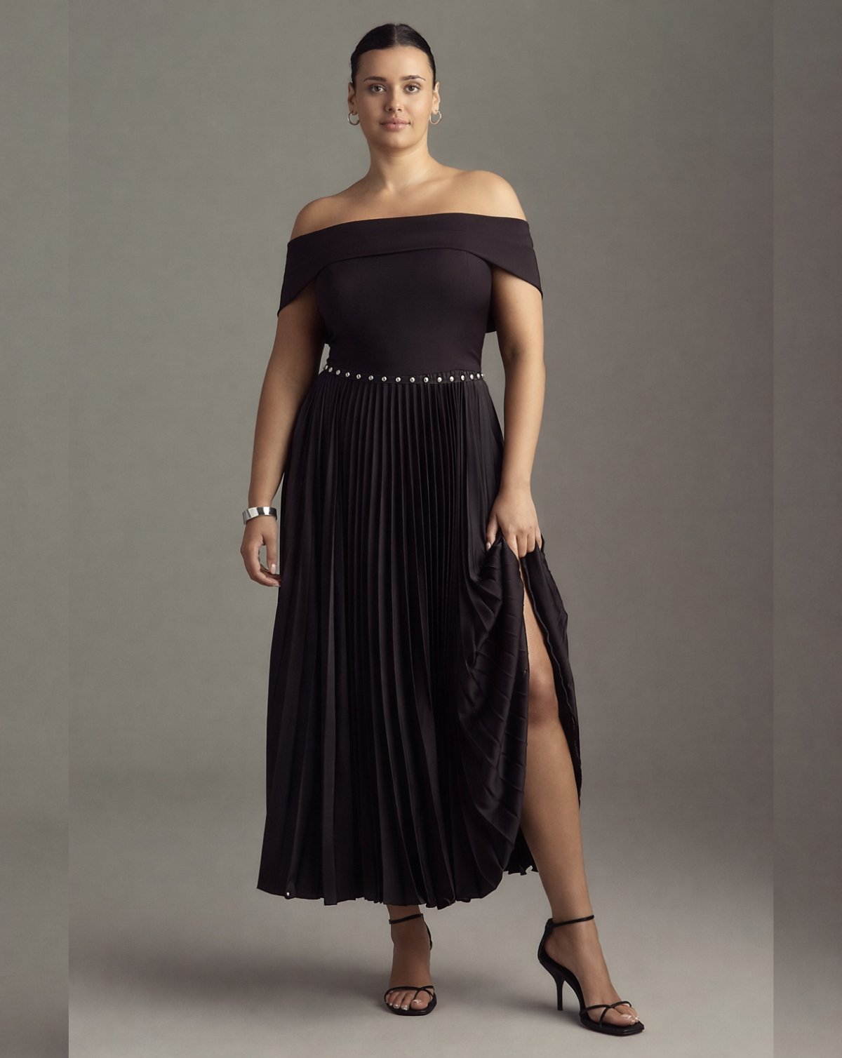 Cala Belt - Black with Silver