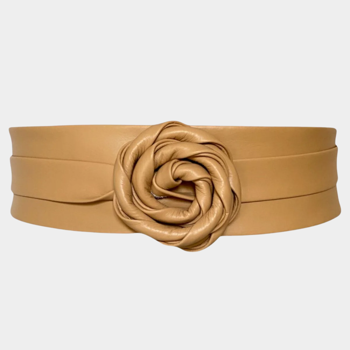 Wrap Belt – Golden Camel Leather Belt | ADA Collection