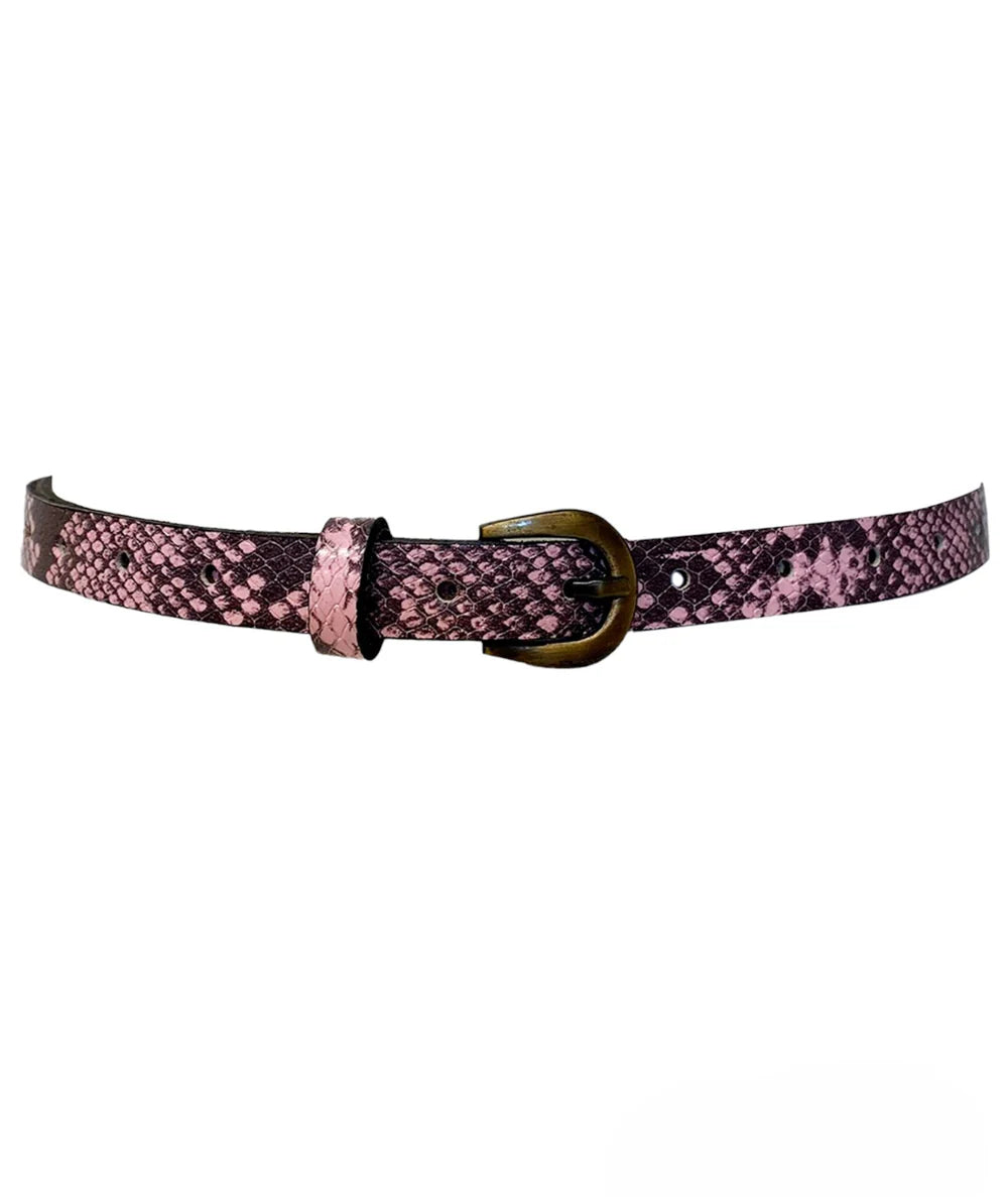 Cerini Belt - Pink Python