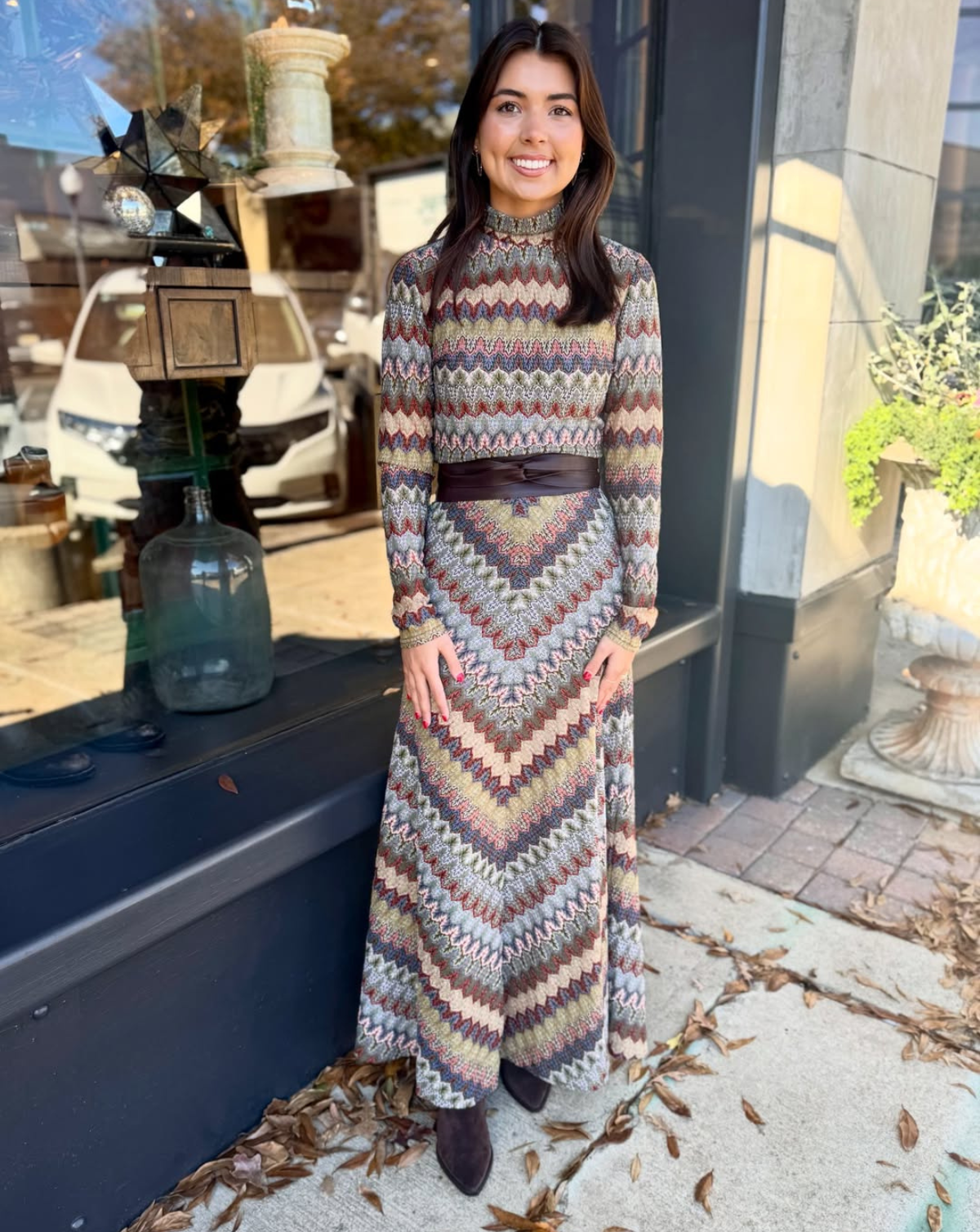 Wrap Leather Belt - Chocolate