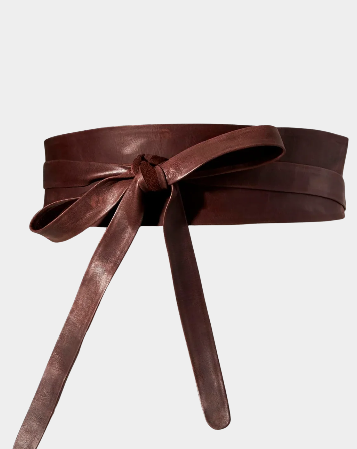 Wrap Leather Belt - Chocolate