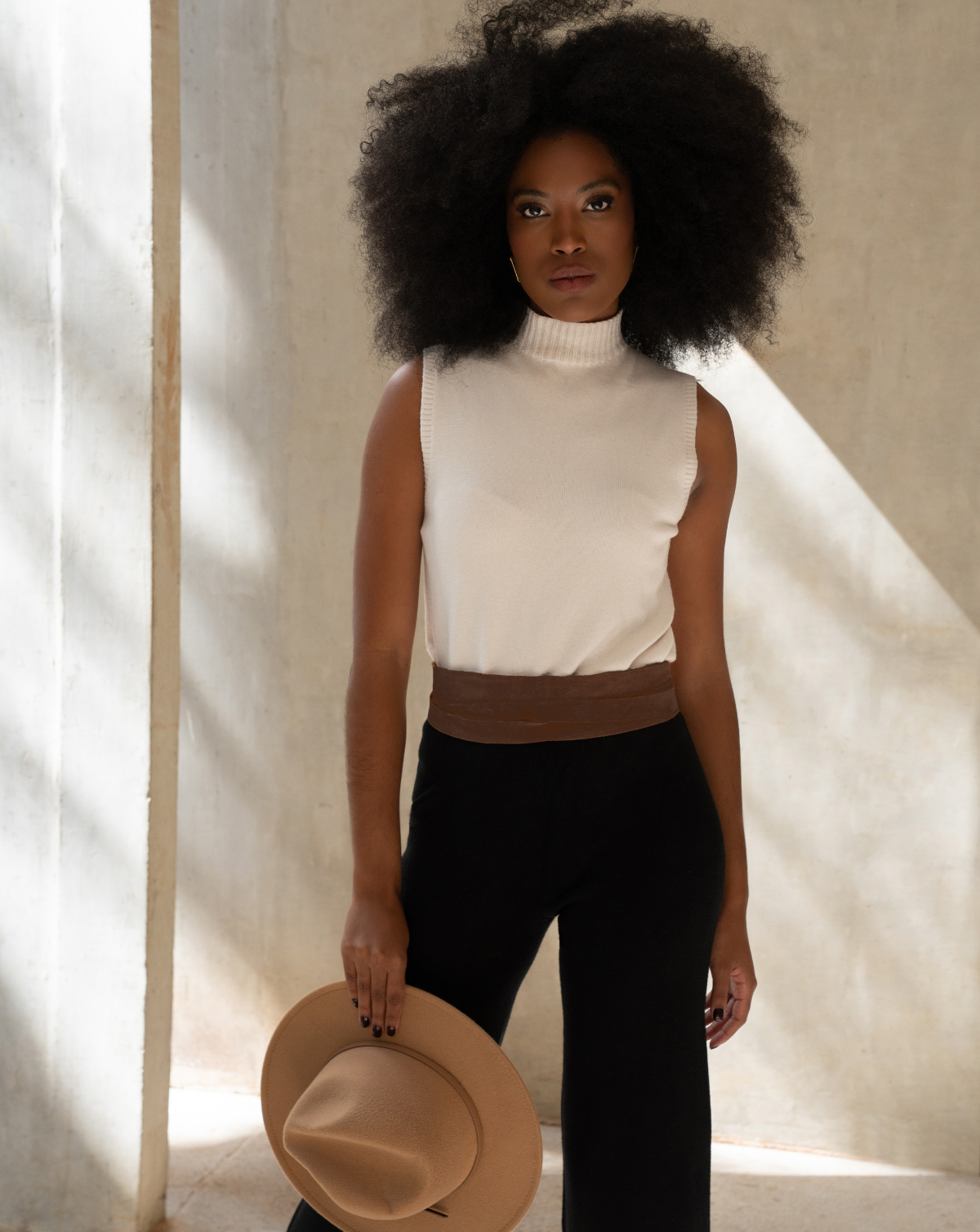 Wrap Belt - Chocolate Suede