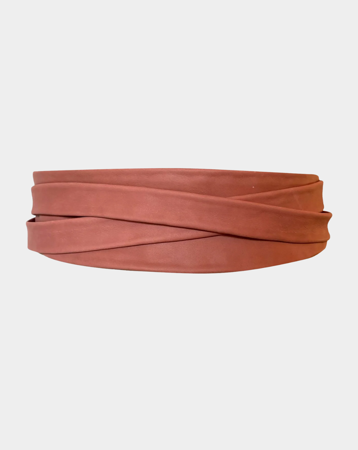 Wrap Leather Belt - Cinder Rose