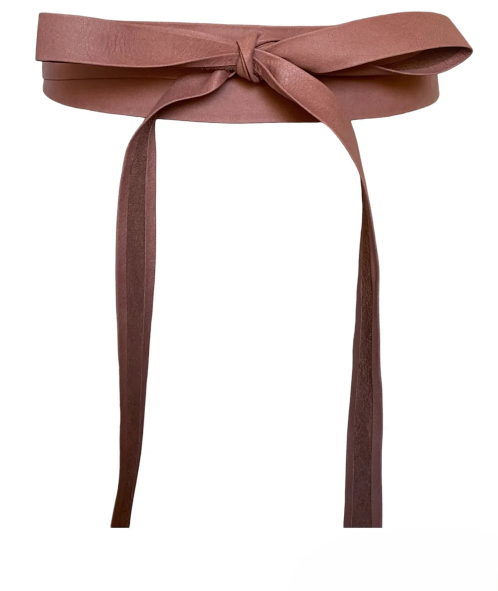 Midi Wrap Belt - Cinder Rose