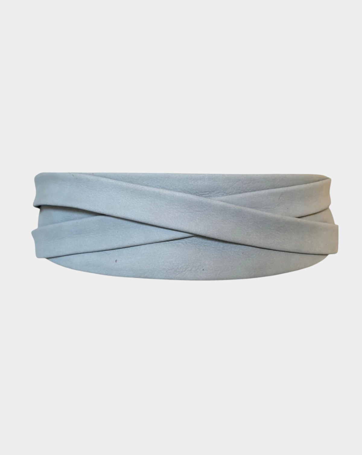 Wrap Leather Belt - Cloud Blue
