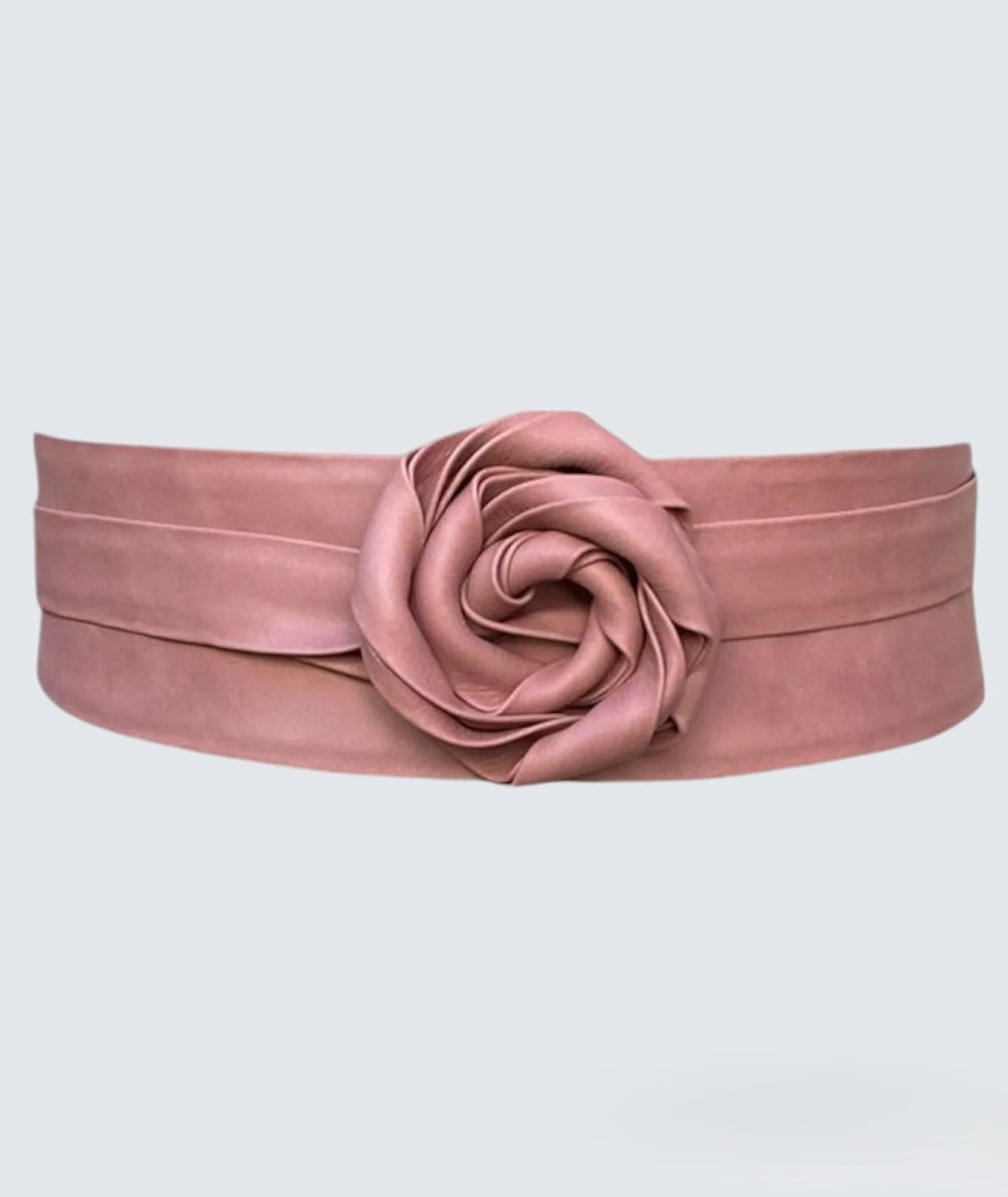 Wrap Leather Belt - Cinder Rose