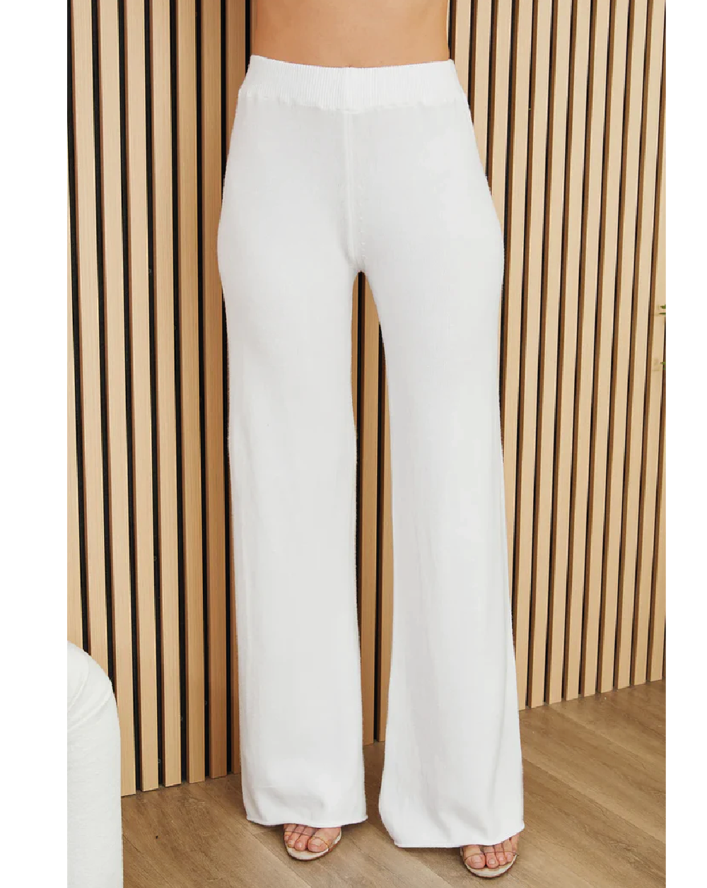 Deer Valley Knit Flared Pant - Ivory