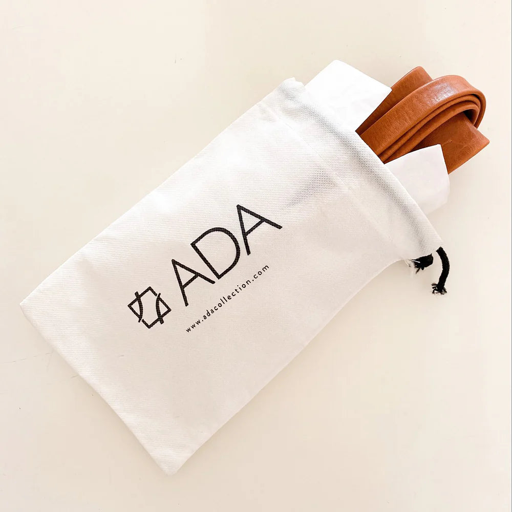 Wrap Leather Belt - Cognac