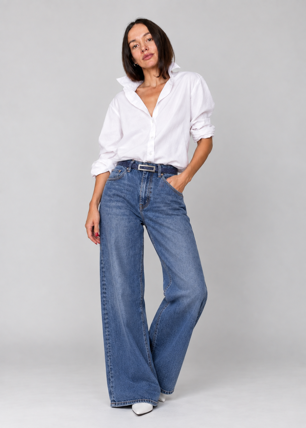 Essence Jean Belt - Woven Marine