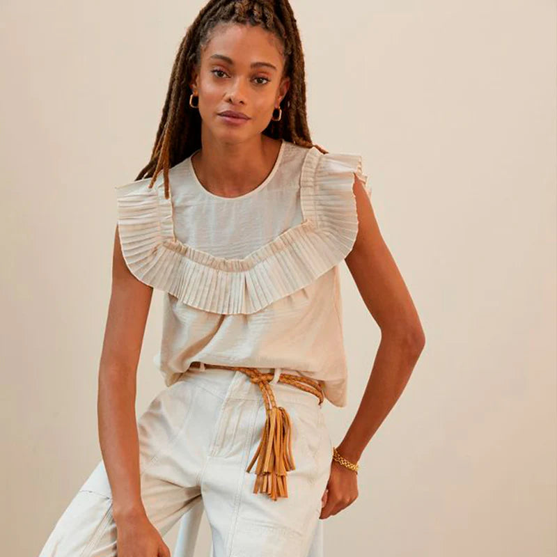 Fringe Soga Leather Belt