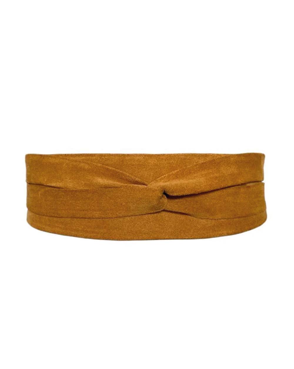 Wrap Suede Leather Belt - Honey