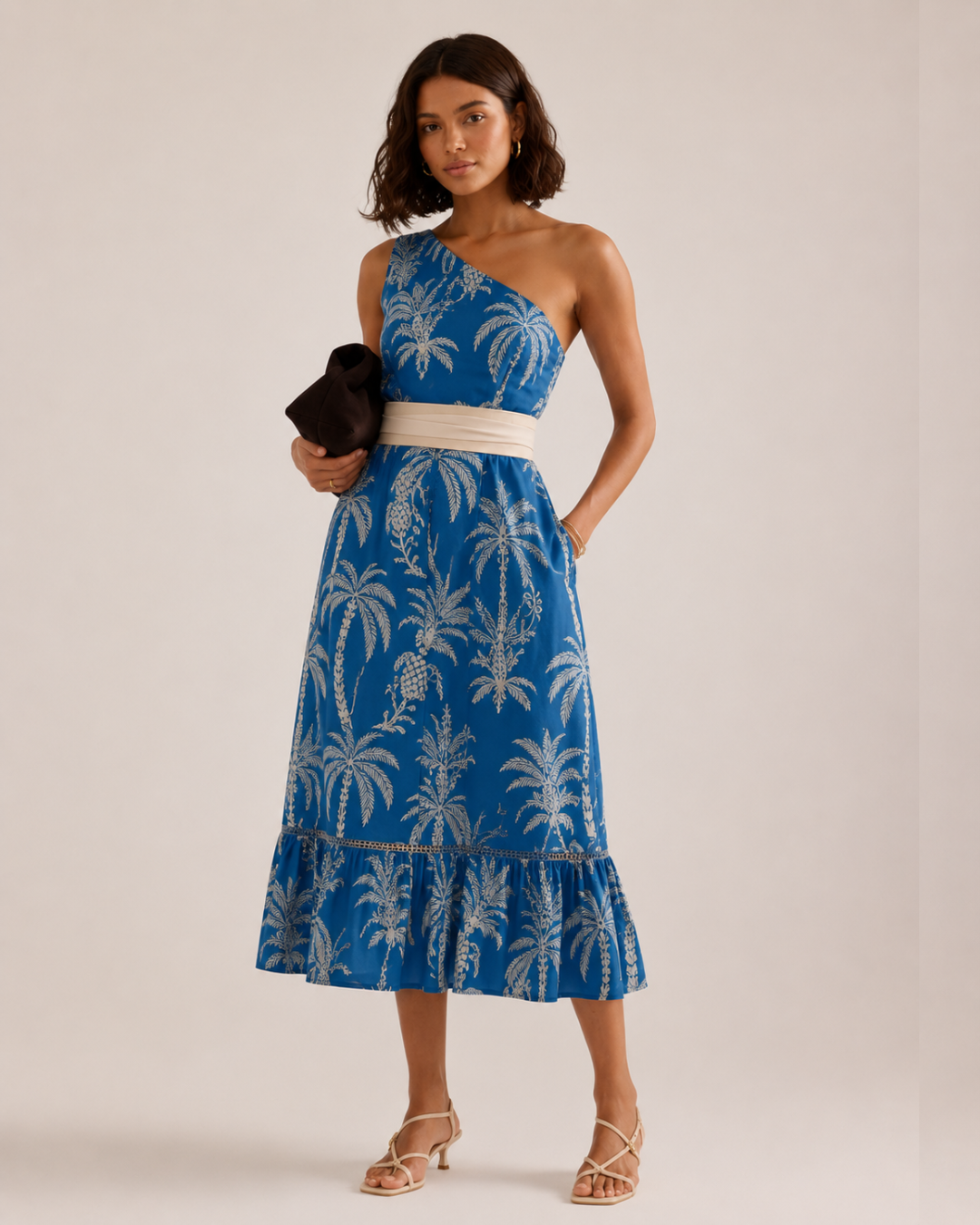 Iara Maxi Dress - Blue Palm