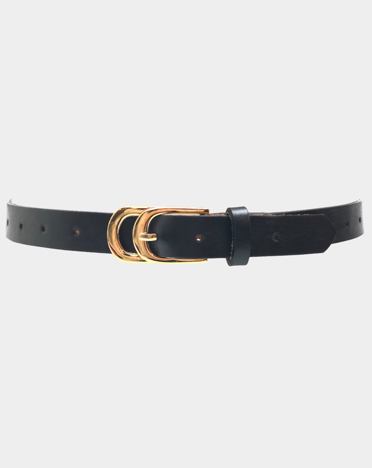 Infinity Leather Belt - Black