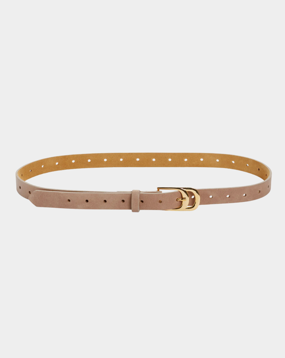 Infinity Leather Belt - Taupe